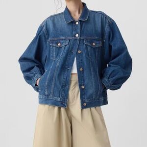 GAP X DÔEN Blue Oversized Icon Denim Jacket